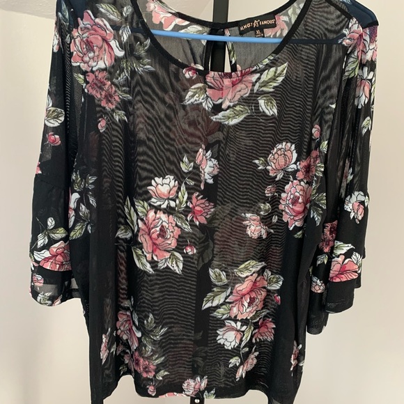 Almost Famous Sheer Top - Picture 2 of 14